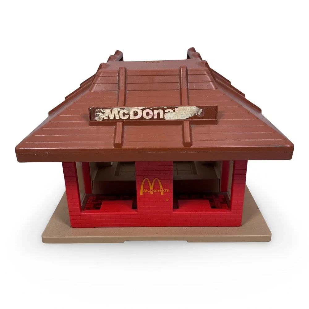 Vintage Playskool McDonalds‎ Restaurant Playset No 430 Red Brown 1970s Toy
